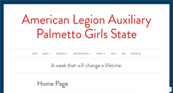 Desktop Screenshot of palmettogirlsstate.net