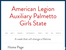 Tablet Screenshot of palmettogirlsstate.net